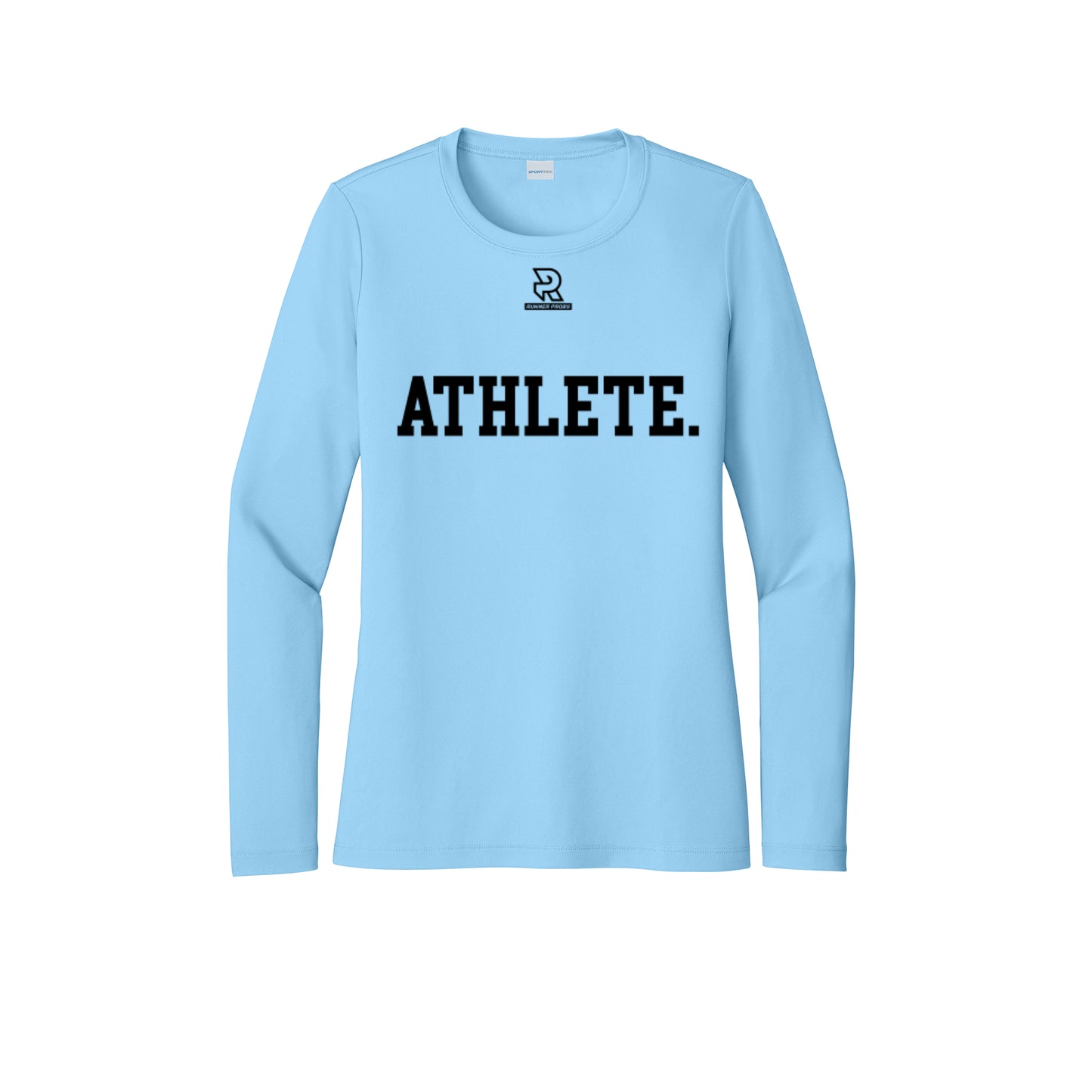 ATHLETE (Black) - Womens Pro Long Sleeve Performance Tee