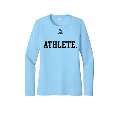 ATHLETE (Black) - Womens Pro Long Sleeve Performance Tee