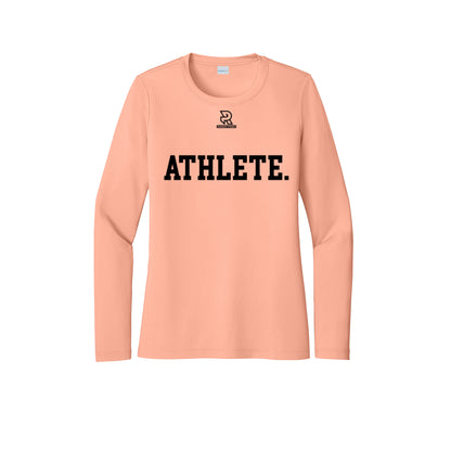 ATHLETE (Black) - Womens Pro Long Sleeve Performance Tee