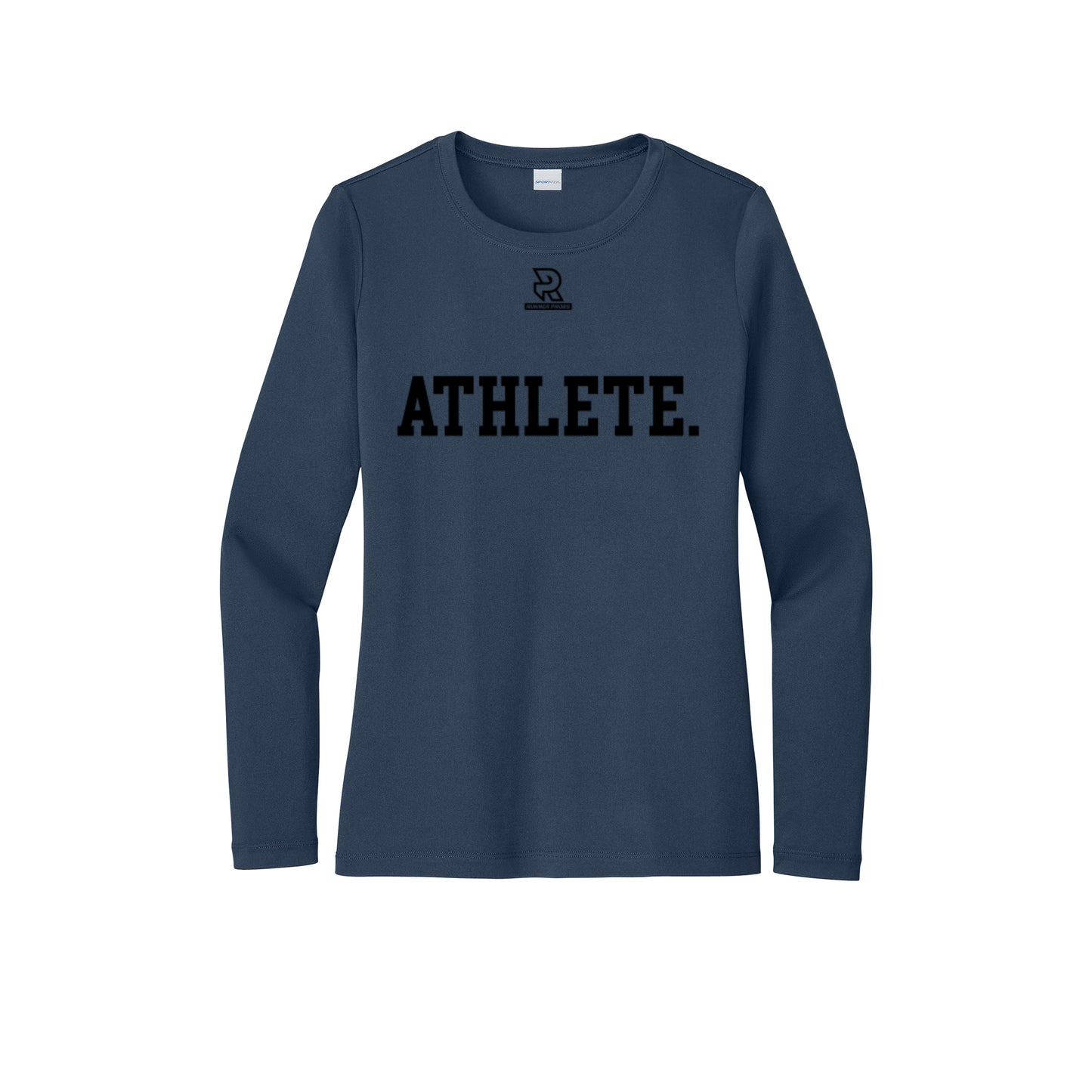 ATHLETE (Black) - Womens Pro Long Sleeve Performance Tee