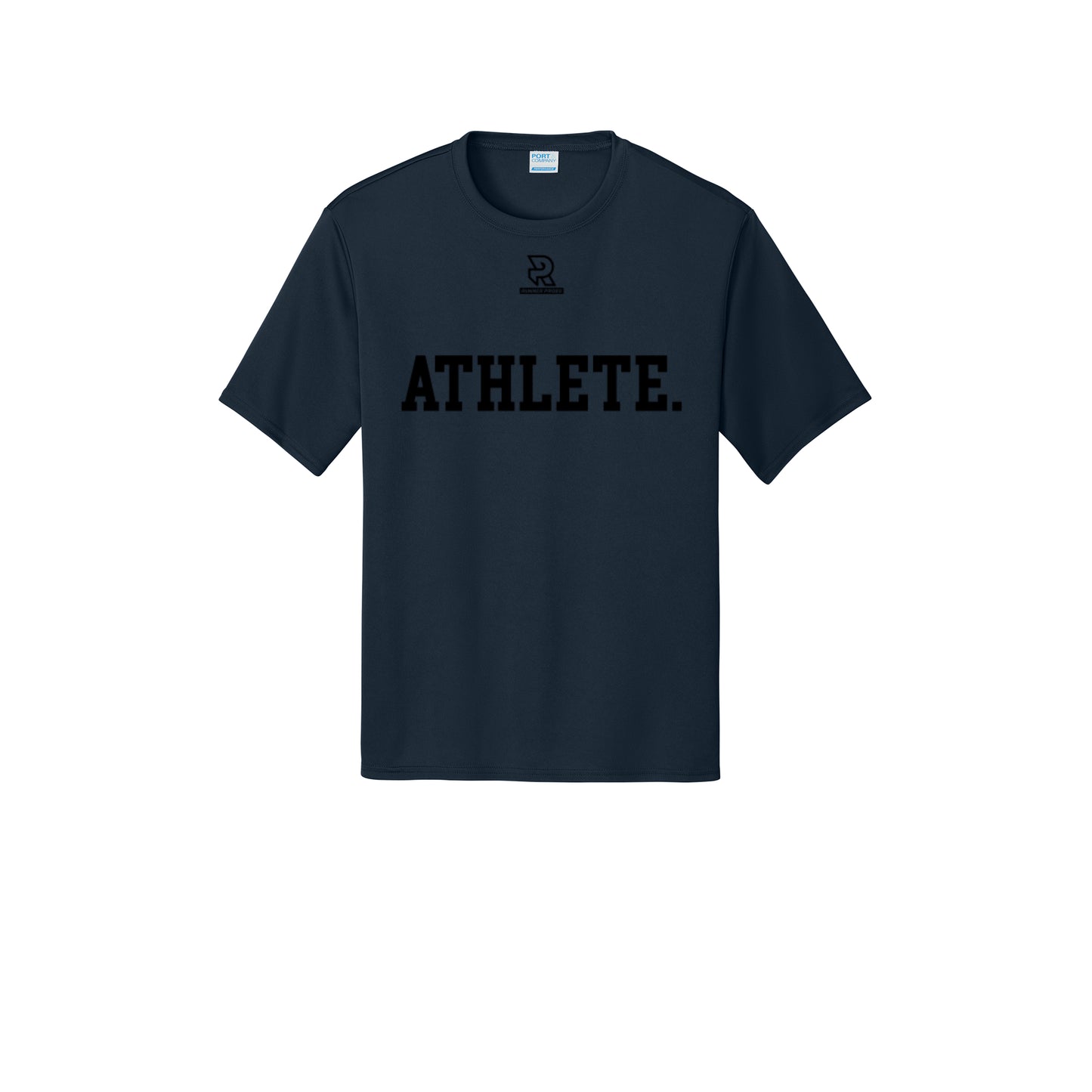 ATHLETE (Black) - Short Sleeve Performance Tee