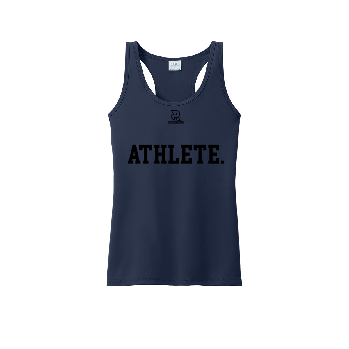 ATHLETE (Black) - Womens Performance Tank