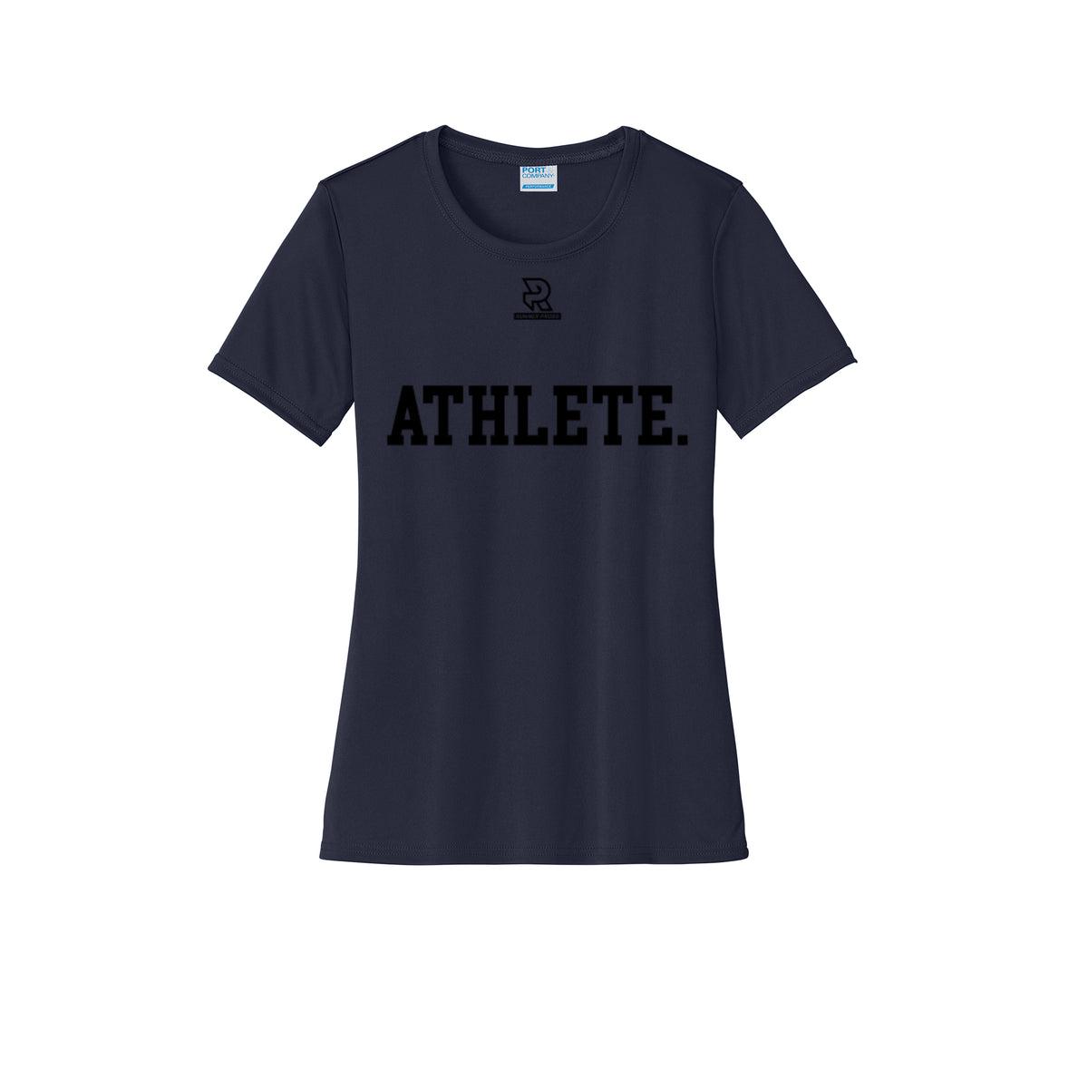 ATHLETE (Black) - Womens Short Sleeve Performance Tee