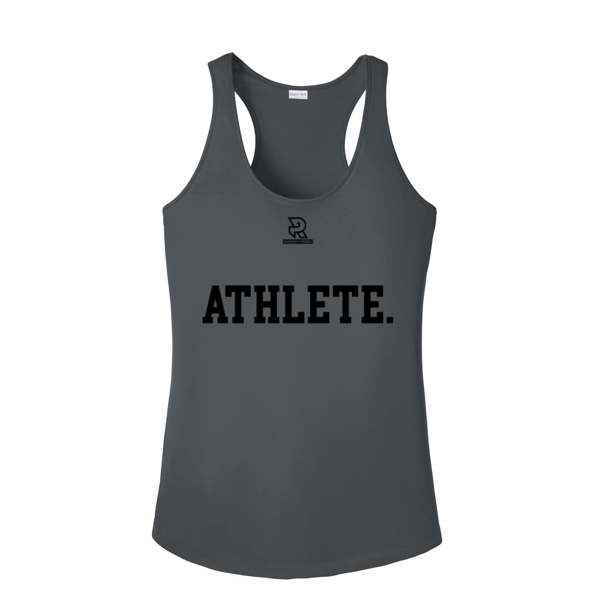 ATHLETE (Black) - Womens Competitor Racerback Tank