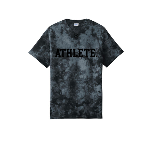 ATHLETE (Black) - Short Sleeve Tie Dye Cotton Tee