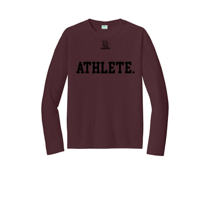 ATHLETE (Black) - Long Sleeve Performance Tee