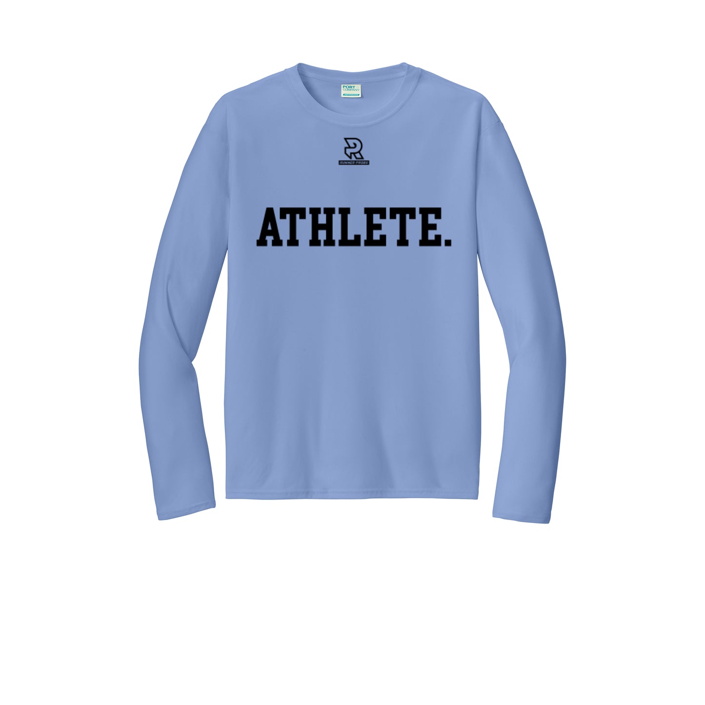 ATHLETE (Black) - Long Sleeve Performance Tee