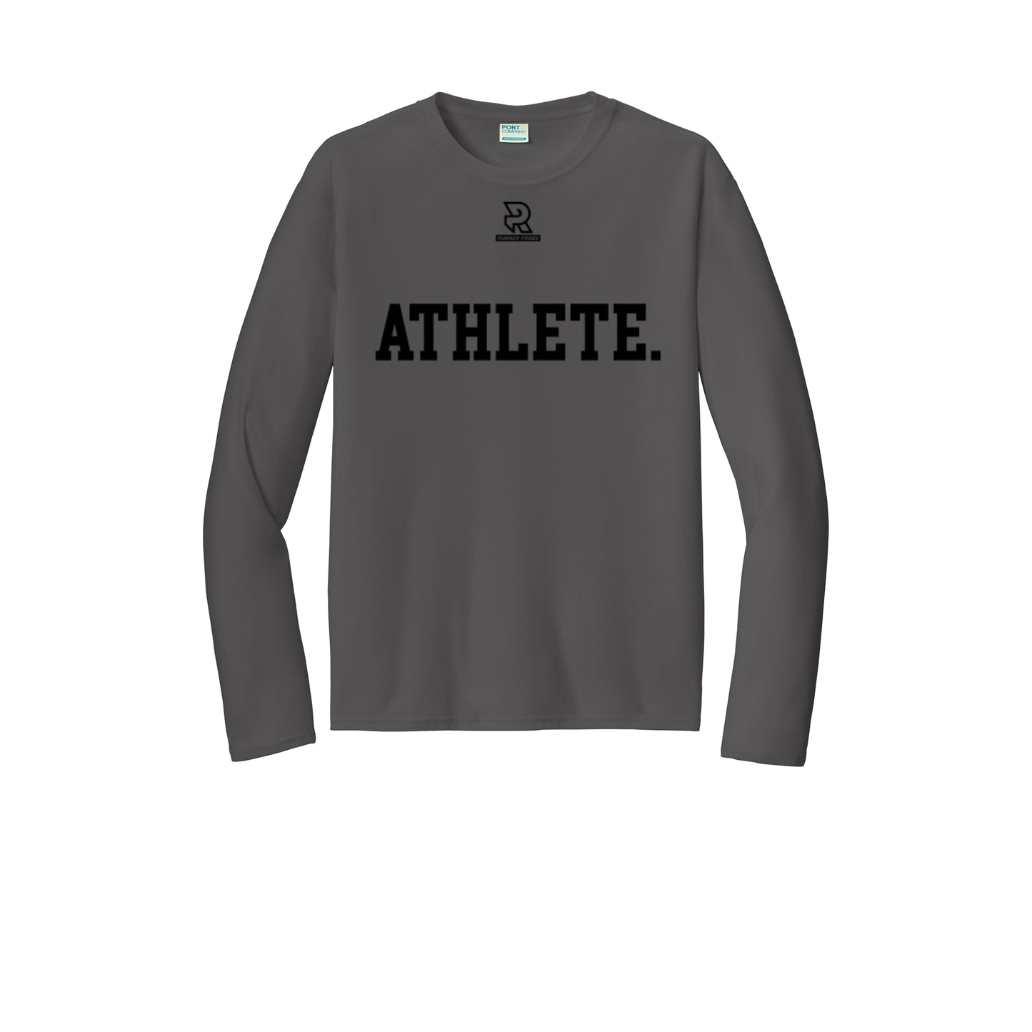 ATHLETE (Black) - Long Sleeve Performance Tee