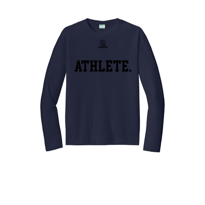 ATHLETE (Black) - Long Sleeve Performance Tee