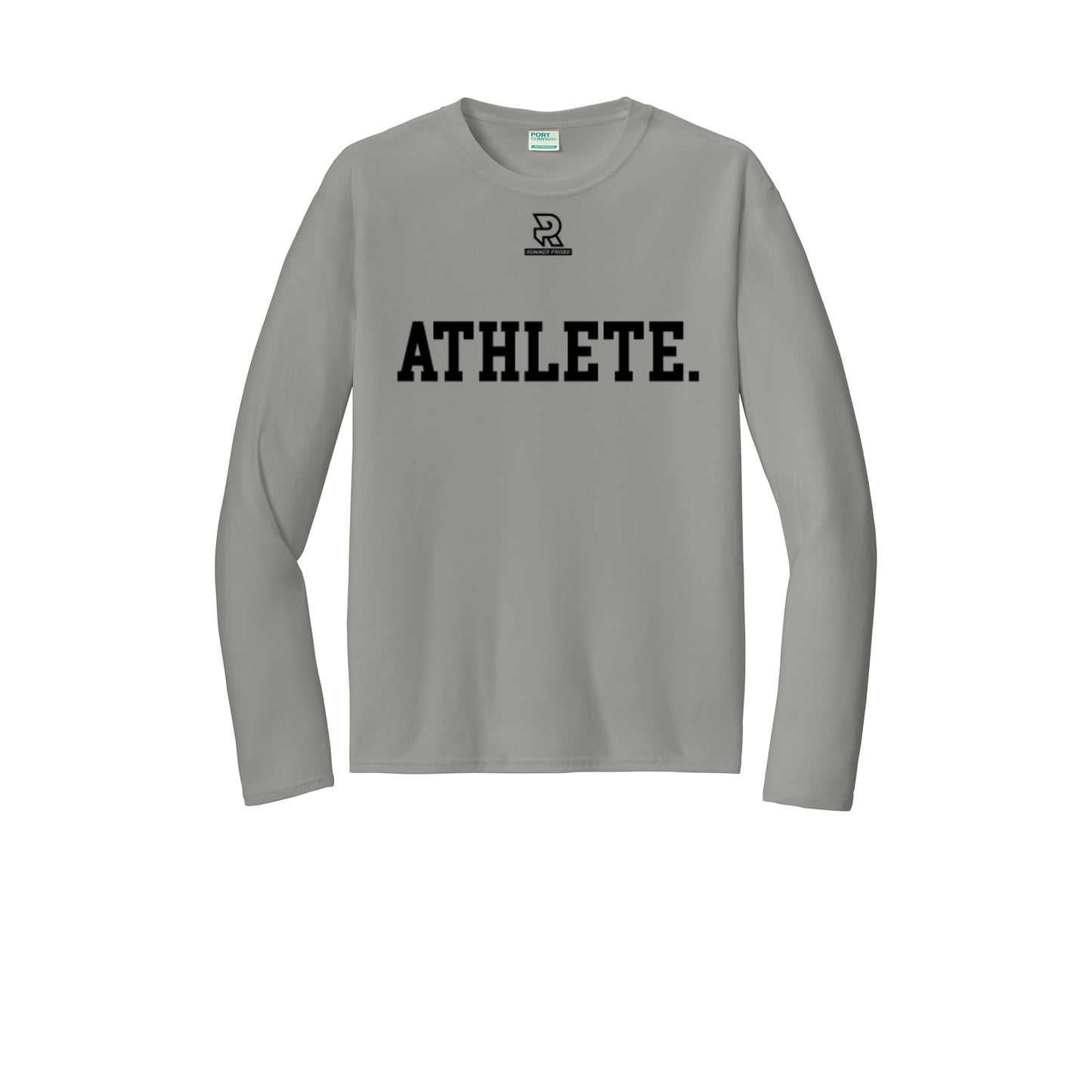 ATHLETE (Black) - Long Sleeve Performance Tee