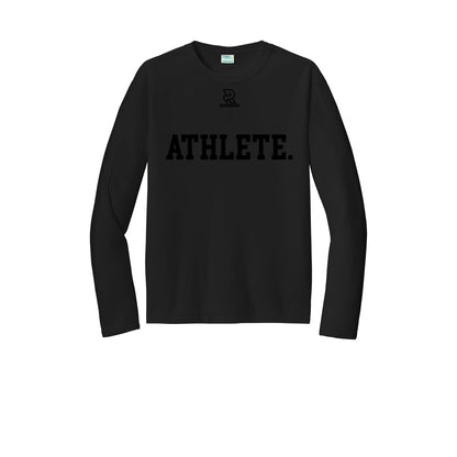 ATHLETE (Black) - Long Sleeve Performance Tee