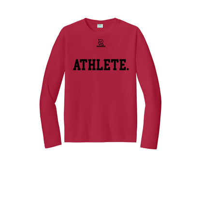ATHLETE (Black) - Long Sleeve Performance Tee