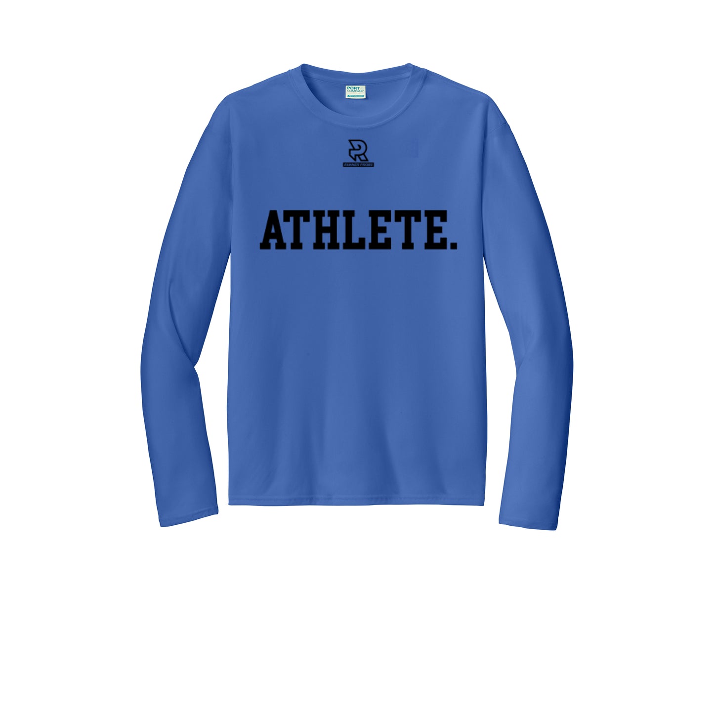 ATHLETE (Black) - Long Sleeve Performance Tee