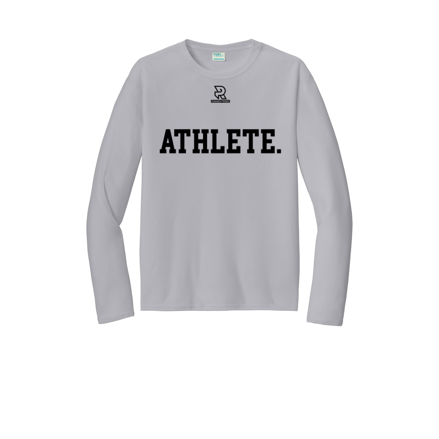 ATHLETE (Black) - Long Sleeve Performance Tee