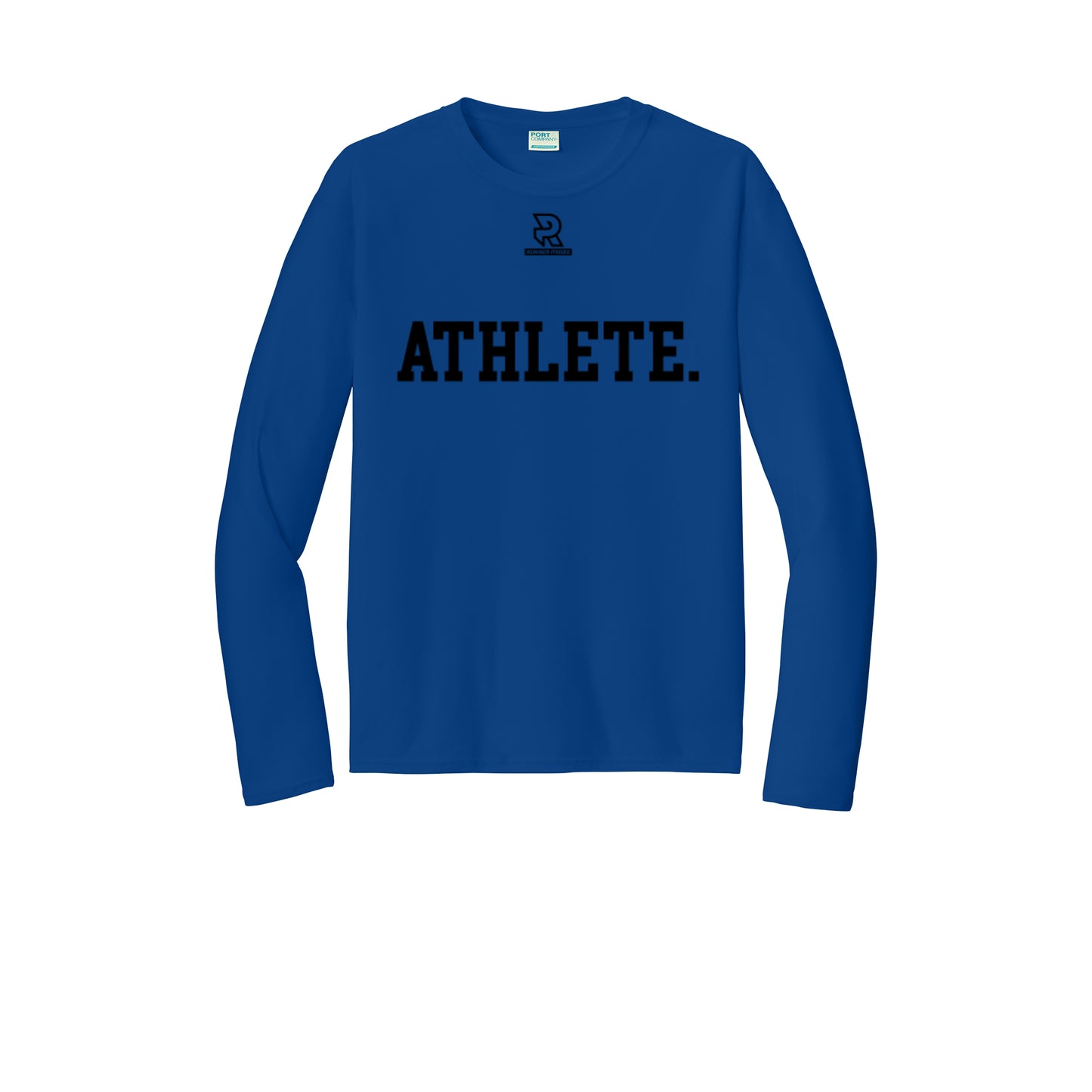 ATHLETE (Black) - Long Sleeve Performance Tee