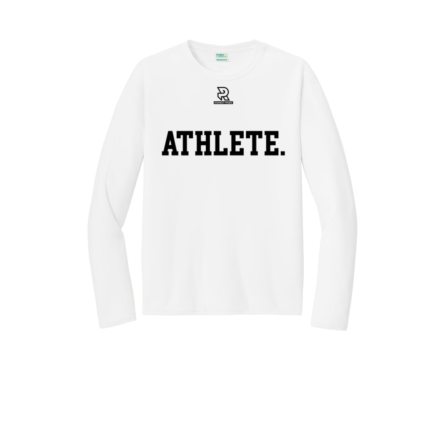 ATHLETE (Black) - Long Sleeve Performance Tee
