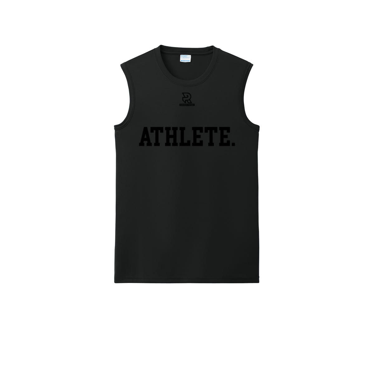 ATHLETE (Black) - Sleeveless Performance Tee