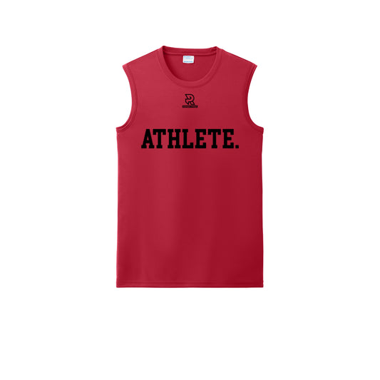 ATHLETE (Black) - Sleeveless Performance Tee