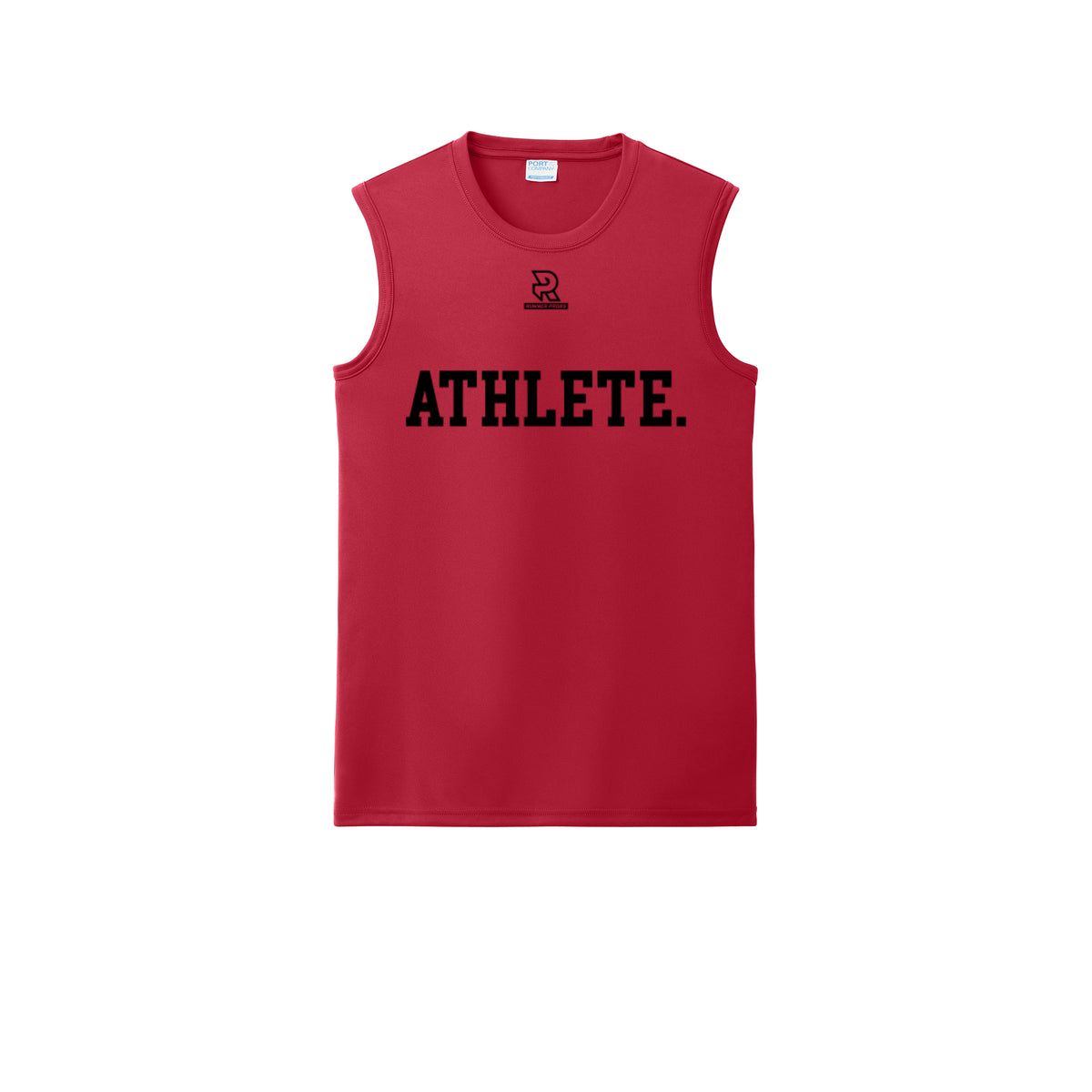 ATHLETE (Black) - Sleeveless Performance Tee