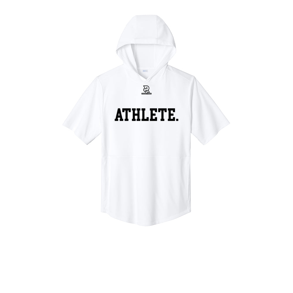 ATHLETE (Black) - Short Sleeve Performance Hoodie
