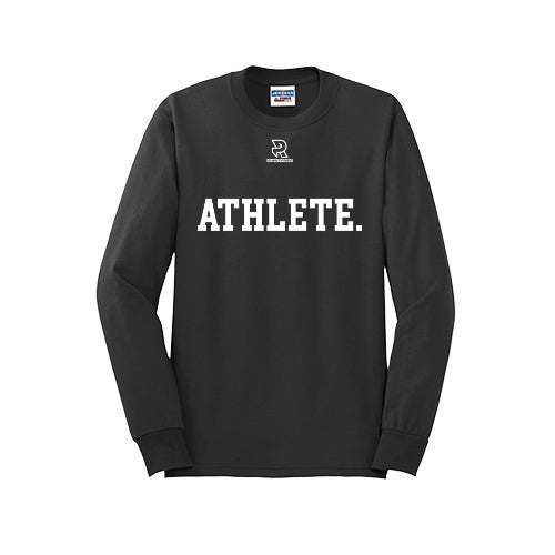 ATHLETE (White) - Long Sleeve 50/50 Tee