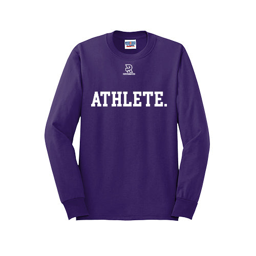 ATHLETE (White) - Long Sleeve 50/50 Tee