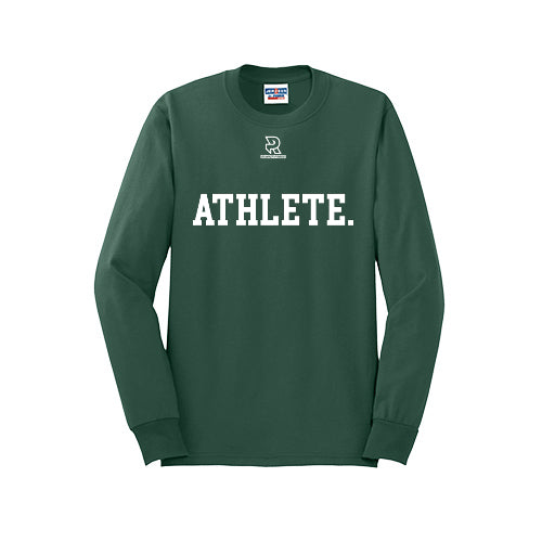 ATHLETE (White) - Long Sleeve 50/50 Tee