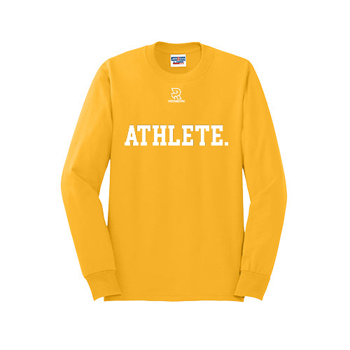 ATHLETE (White) - Long Sleeve 50/50 Tee