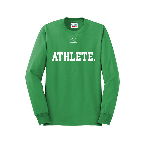 ATHLETE (White) - Long Sleeve 50/50 Tee