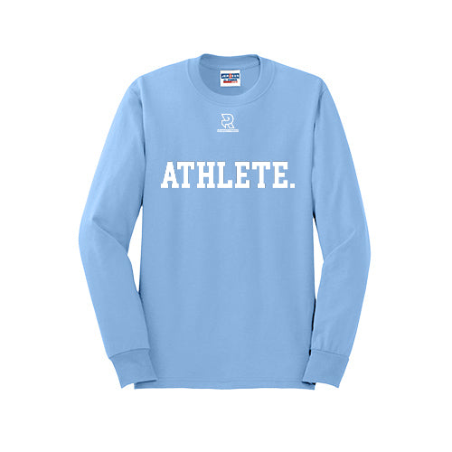 ATHLETE (White) - Long Sleeve 50/50 Tee
