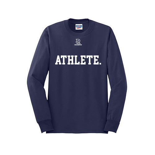 ATHLETE (White) - Long Sleeve 50/50 Tee
