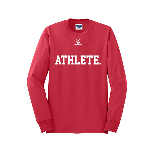 ATHLETE (White) - Long Sleeve 50/50 Tee