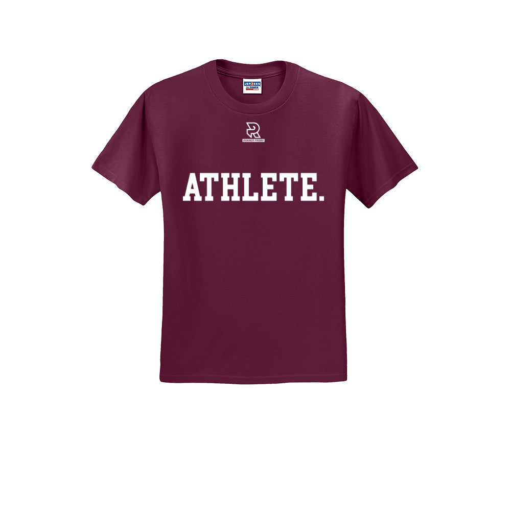 ATHLETE (White) - Short Sleeve 50/50 Tee