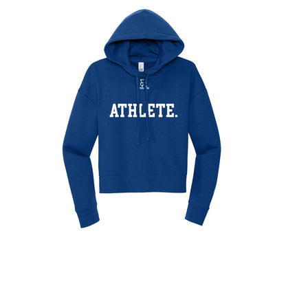 ATHLETE (White) - Womens Fleece Hoodie
