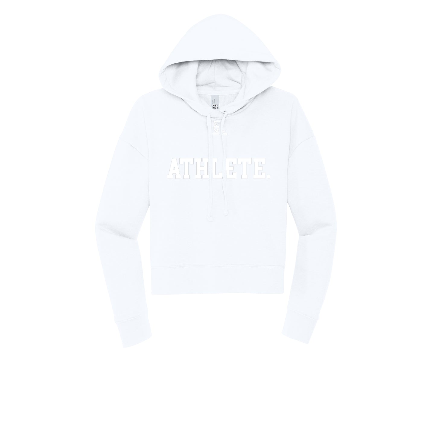 ATHLETE (White) - Womens Fleece Hoodie