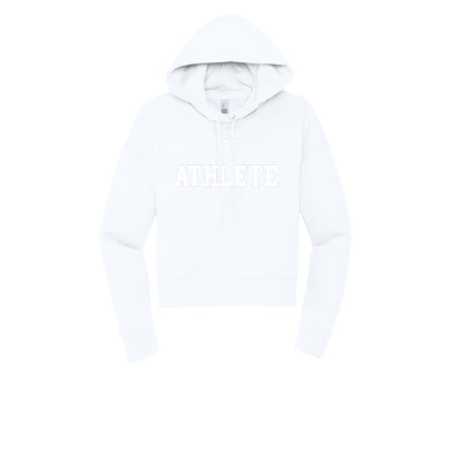 ATHLETE (White) - Womens Fleece Hoodie