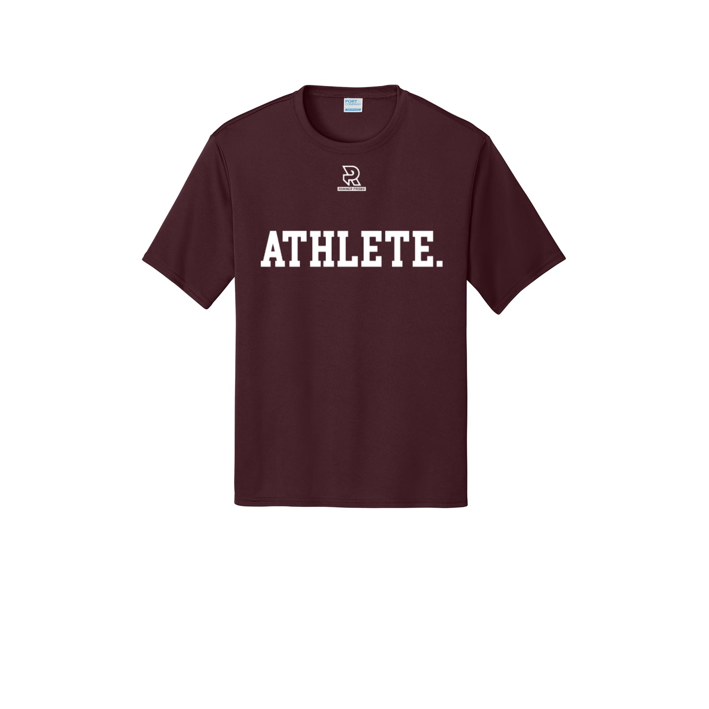 ATHLETE (White) - Short Sleeve Performance Tee