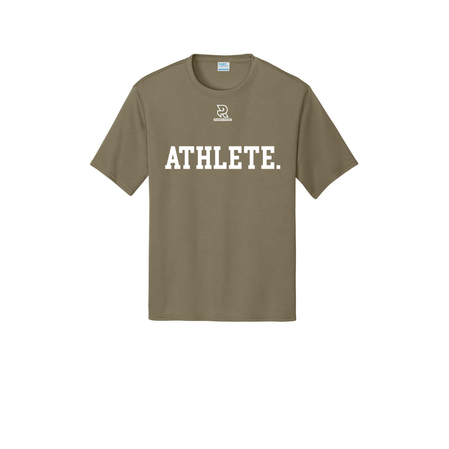 ATHLETE (White) - Short Sleeve Performance Tee