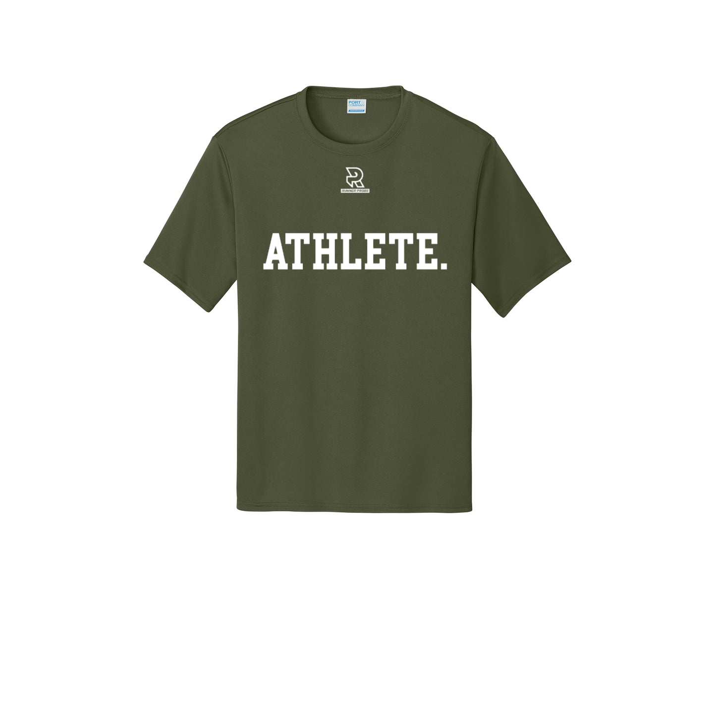 ATHLETE (White) - Short Sleeve Performance Tee