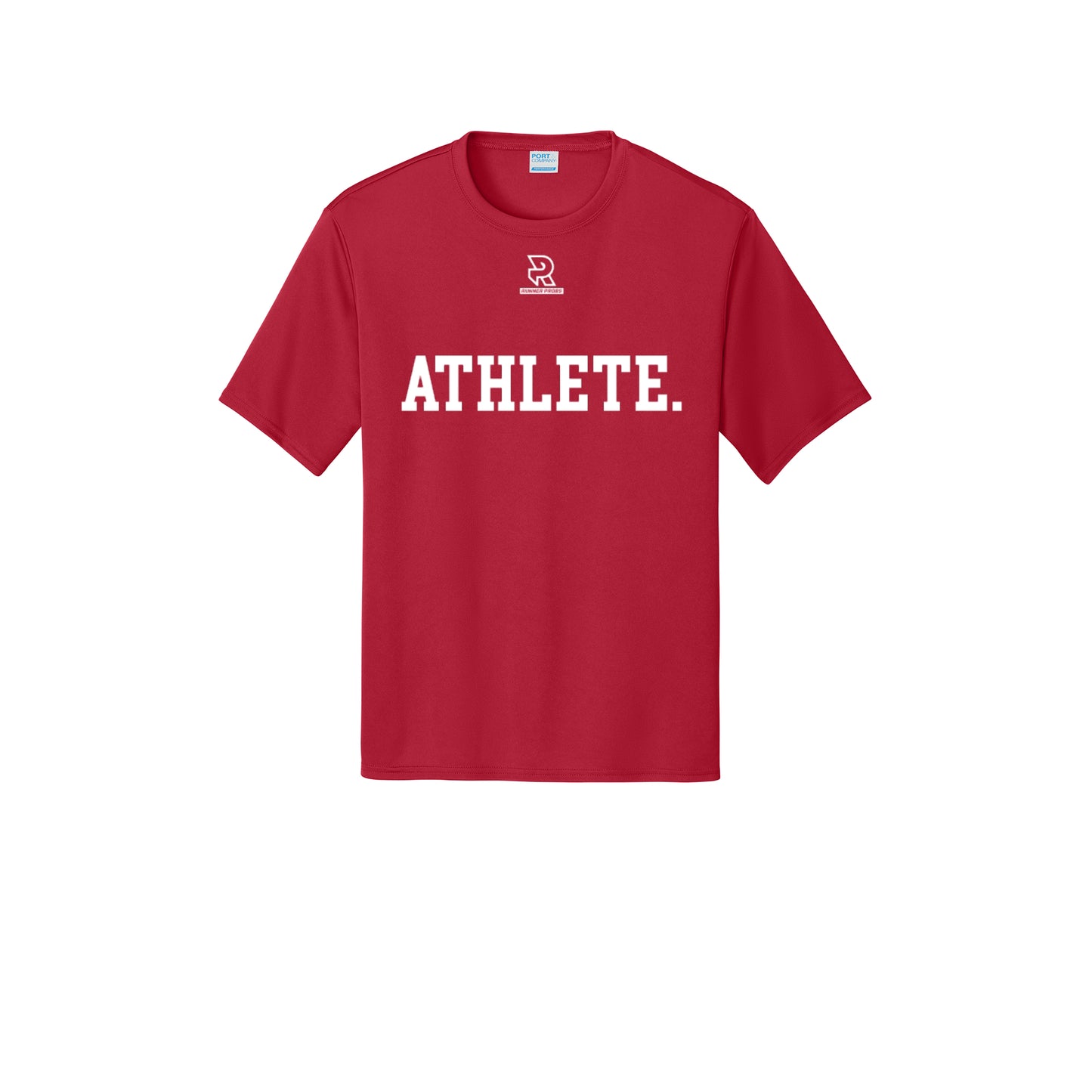 ATHLETE (White) - Short Sleeve Performance Tee