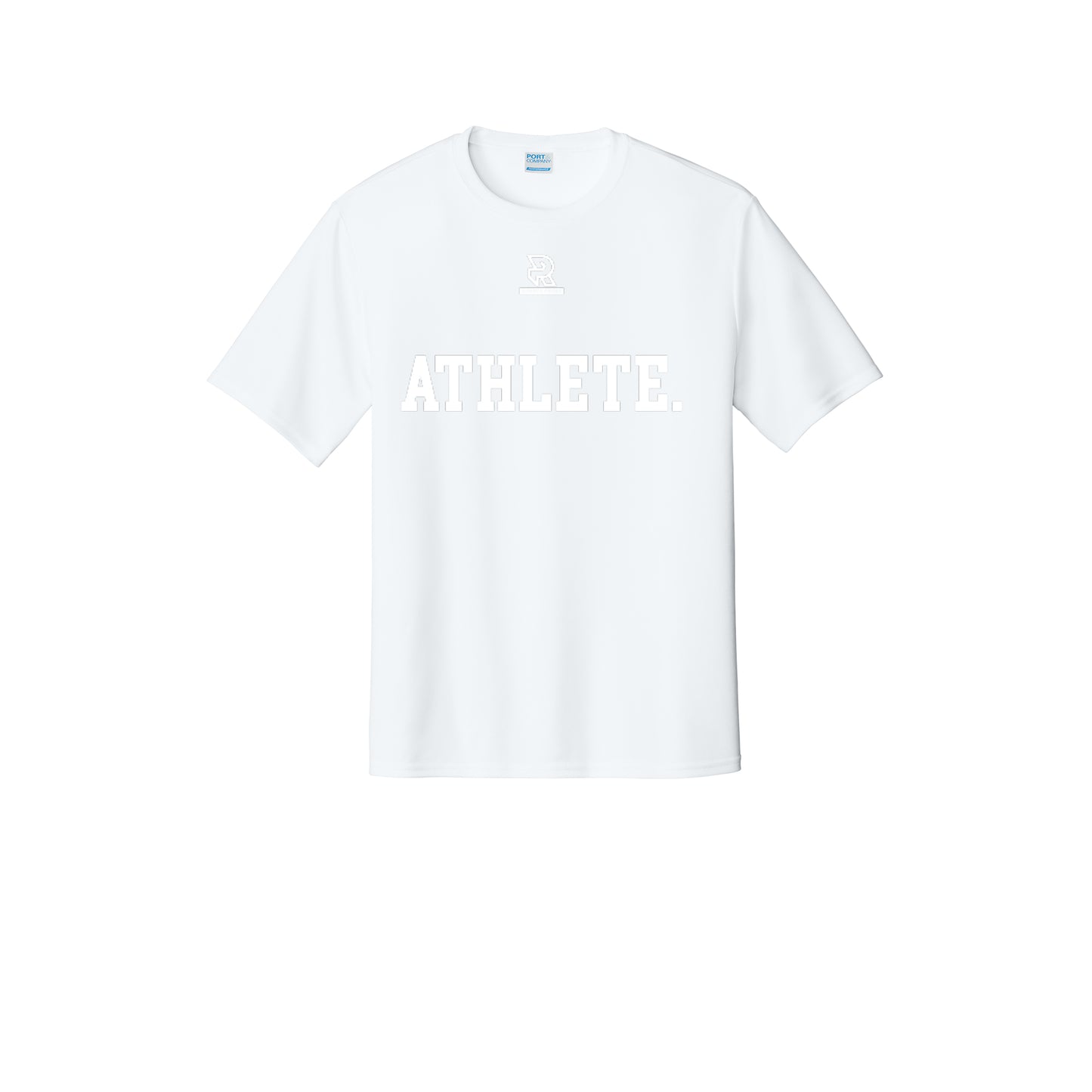 ATHLETE (White) - Short Sleeve Performance Tee