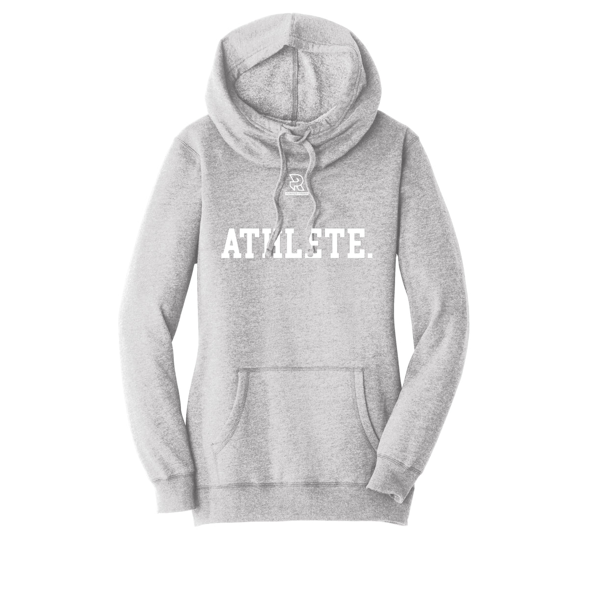 ATHLETE (Black) - Womens Lightweight Fleece Hoodie
