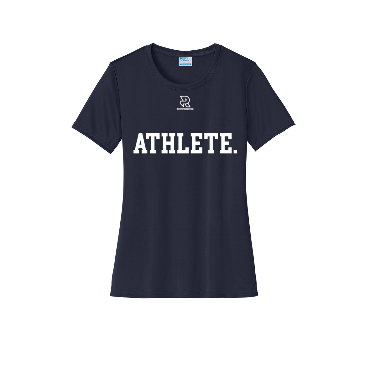 ATHLETE (Black) - Womens Short Sleeve Performance Tee