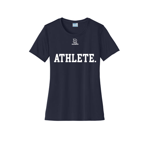 ATHLETE (Black) - Womens Short Sleeve Performance Tee