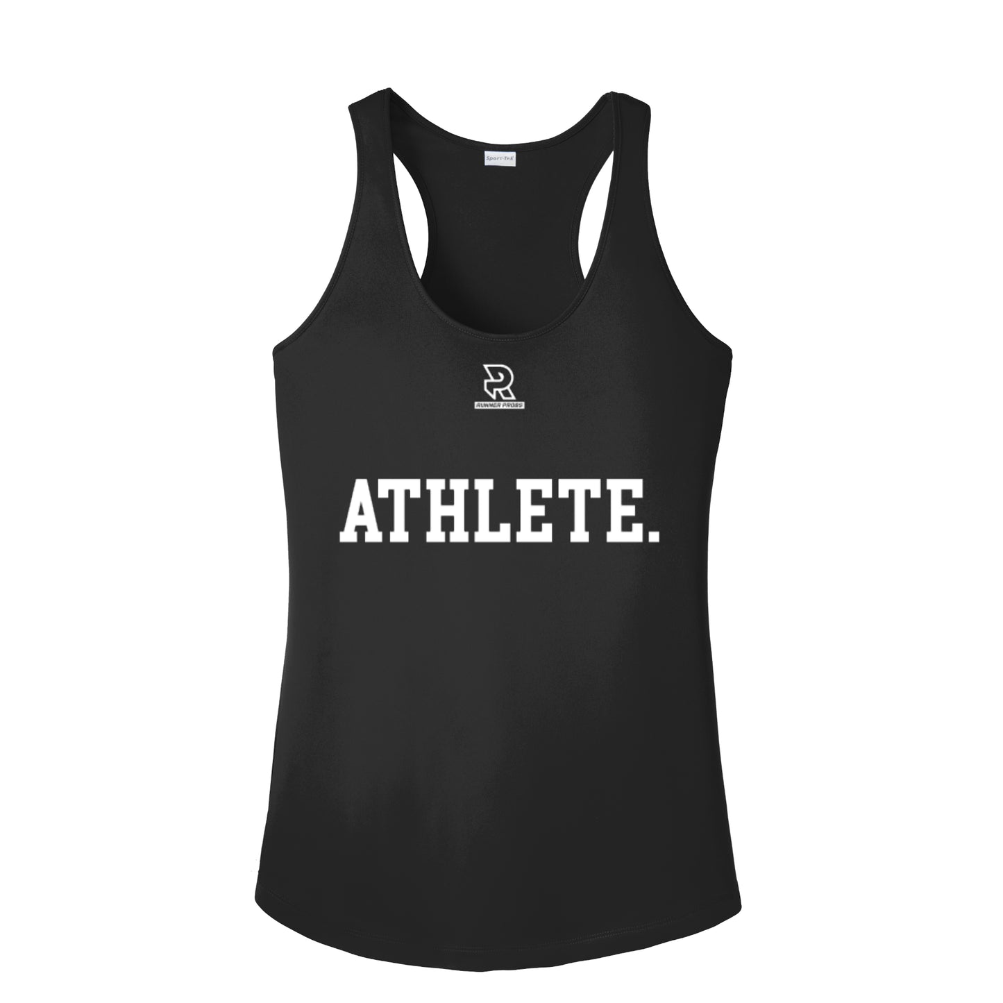 ATHLETE (White) - Womens Competitor Racerback Tank