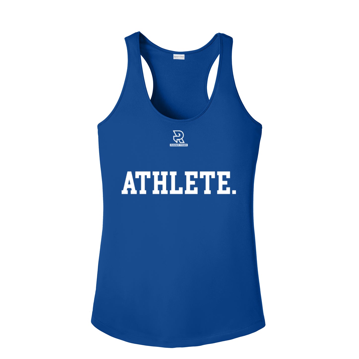 ATHLETE (White) - Womens Competitor Racerback Tank