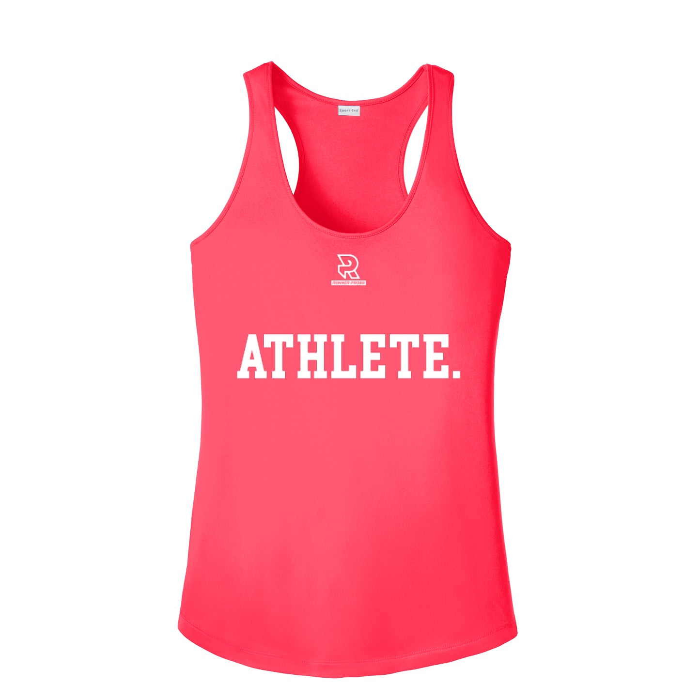 ATHLETE (White) - Womens Competitor Racerback Tank