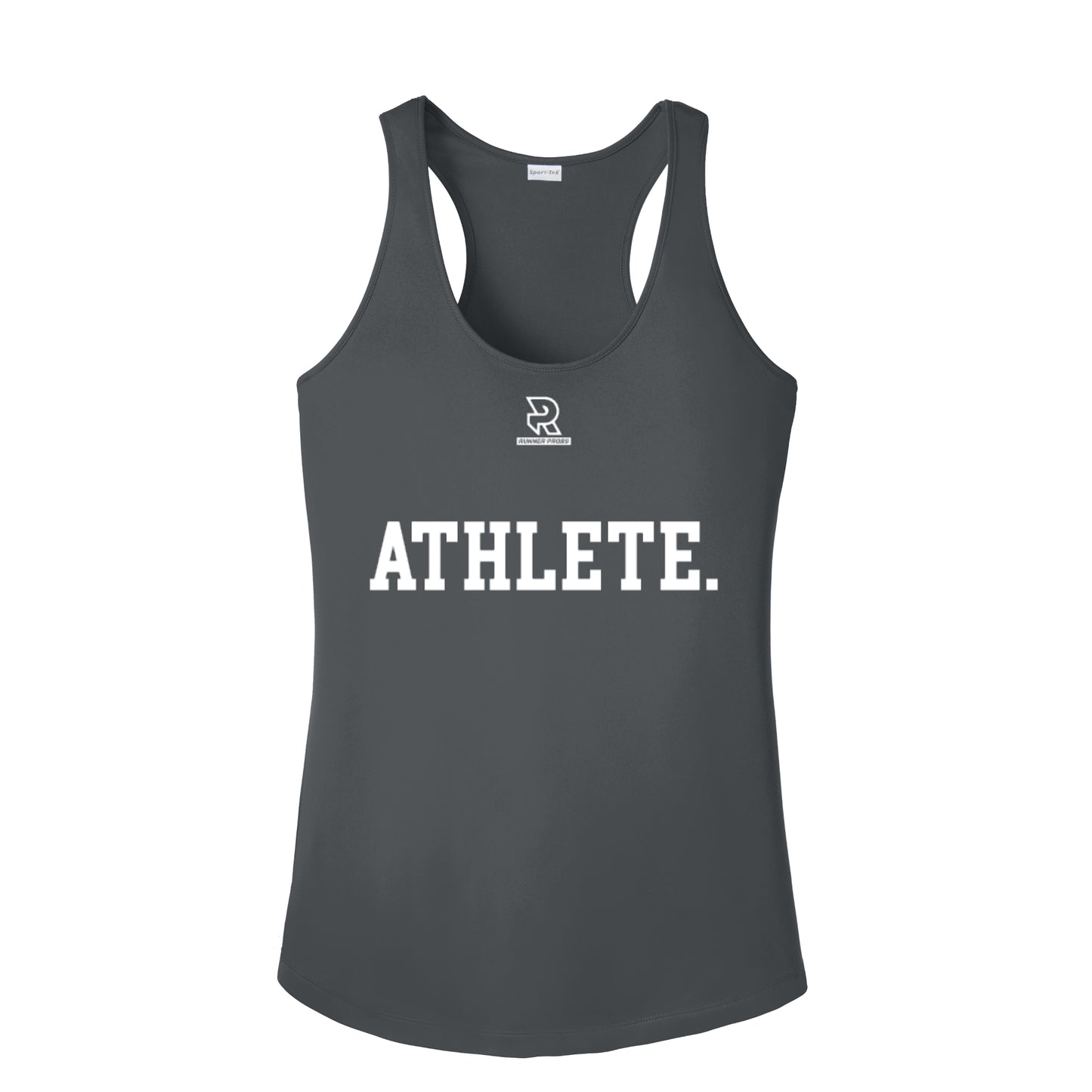 ATHLETE (White) - Womens Competitor Racerback Tank