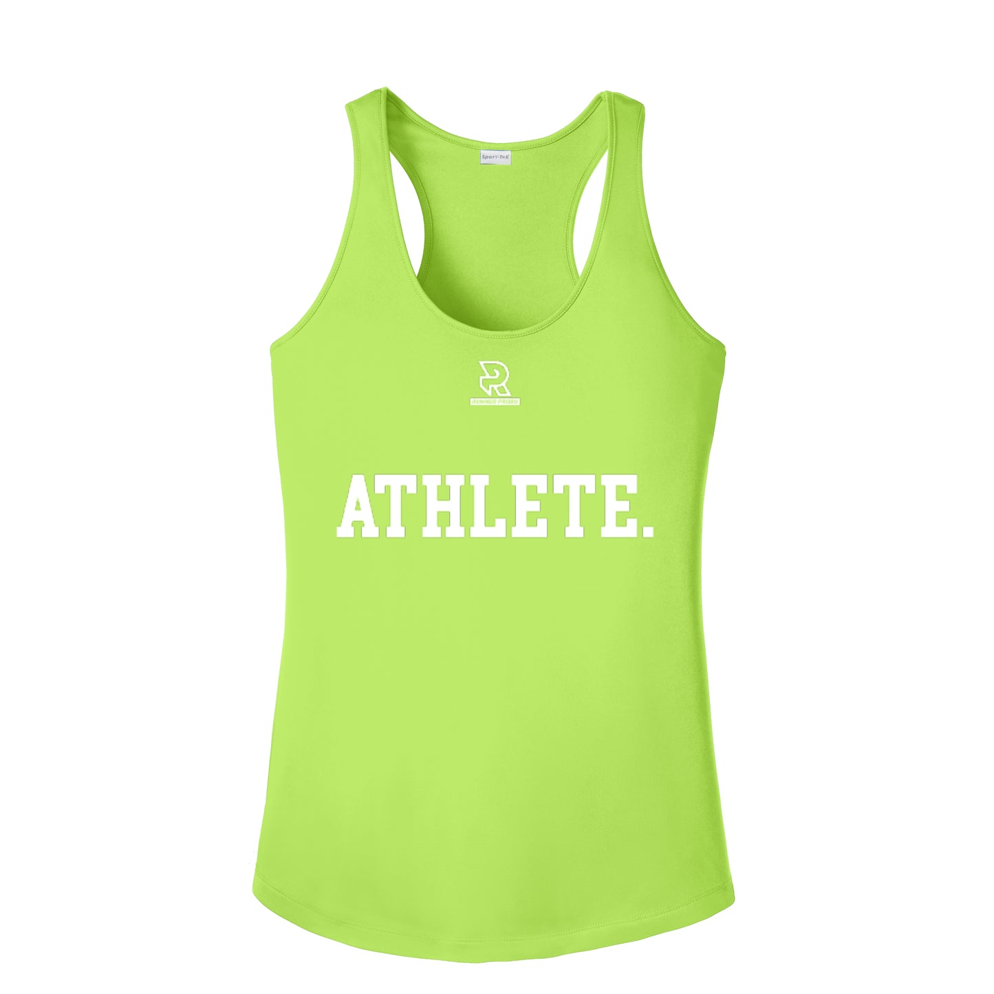ATHLETE (White) - Womens Competitor Racerback Tank