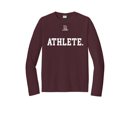 ATHLETE (White) - Long Sleeve Performance Tee